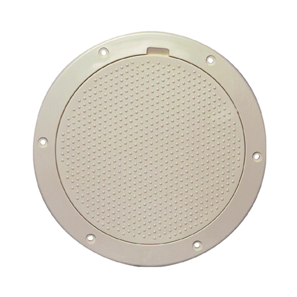 Beckson Marine Inspection Port - Deck Plate Non-Skid Pry-Out (Beige) - Size: 15/64 in (6 mm)