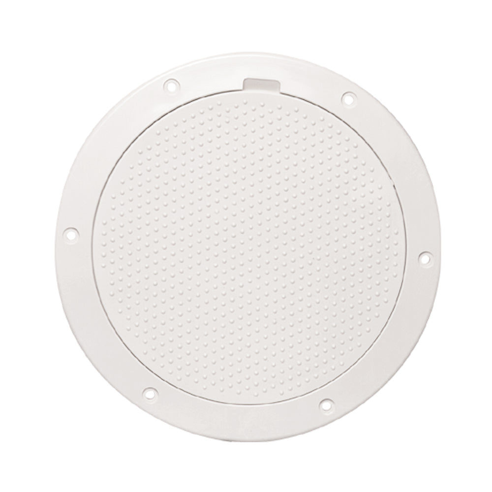 Beckson Marine Inspection Port - Deck Plate Non-Skid Pry-Out (White) - Size: 15/64 in (6 mm)