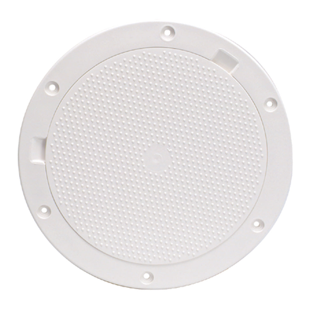 Beckson Marine Inspection Port - Deck Plate Non-Skid Pry-Out (White) - Size: 5/16 in (8 mm)