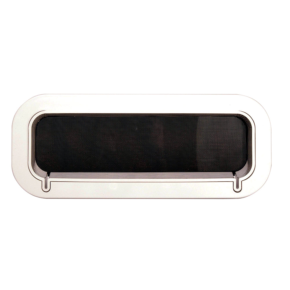 Beckson Drain Port 4" x 14" x 2"-Depth ( Clear Acrylic / White Frame)