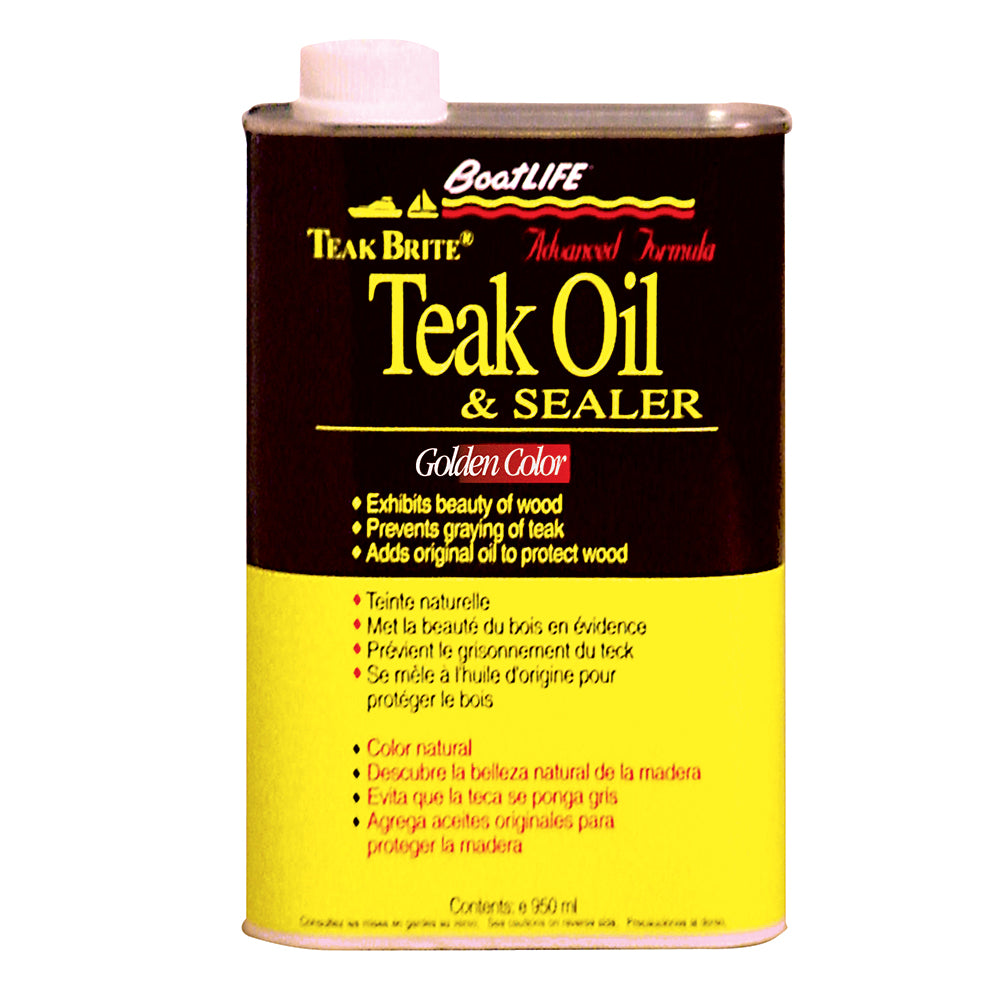 BoatLIFE Teak Brite Advanced Formula Teak Oil - 32.0 oz (907.1 gr) Case of 12