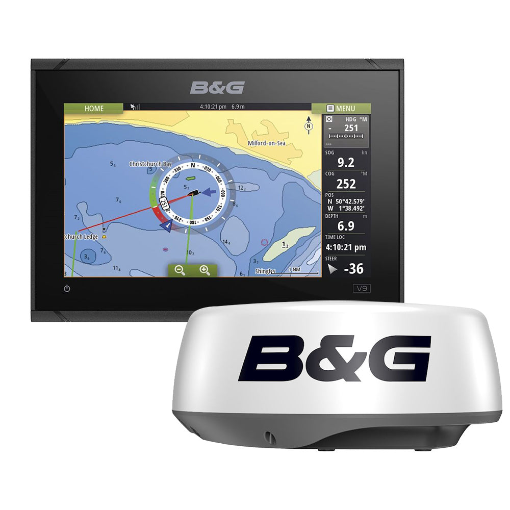 B&G Vulcan 9 in. Radar Bundle with HALO20 Radar