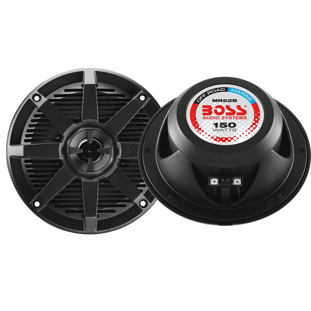 Boss Audio Speakers - MR52B 2-Way Marine Full Range Speaker -150W - 5 21/4 in (133.4 cm) Pair