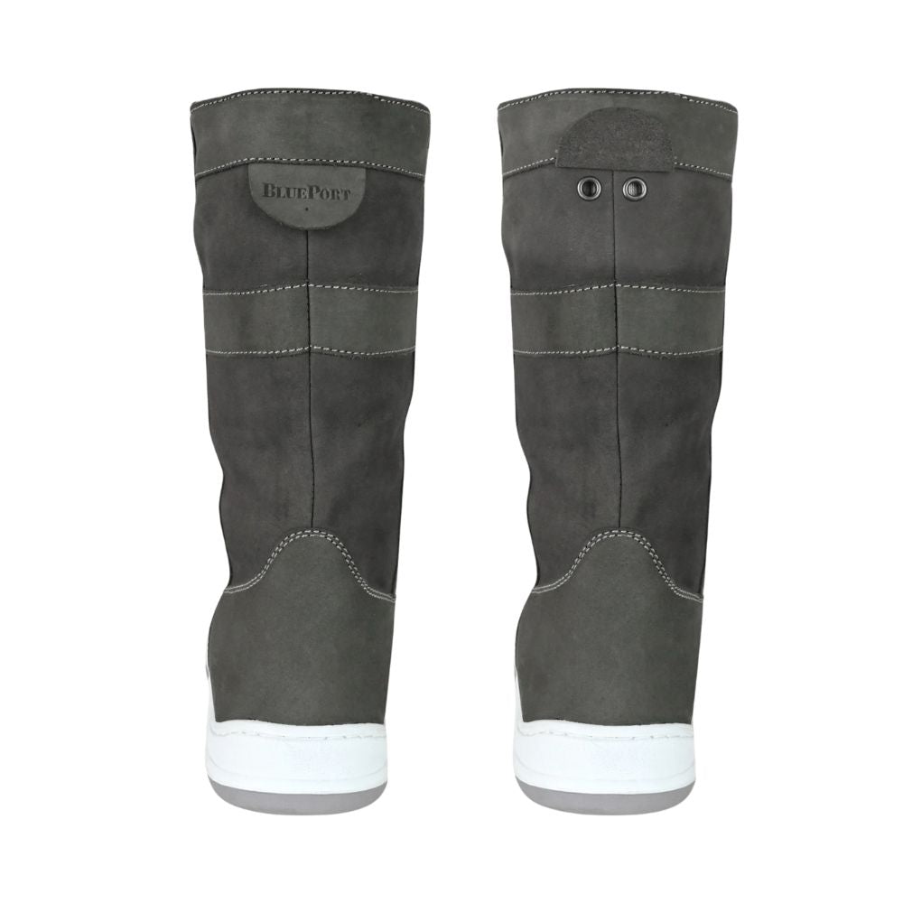 Crazy 4 Sailing Blueport Waterproof & Breathable Leather High Boots "Storm" (Grey / Dark Grey)