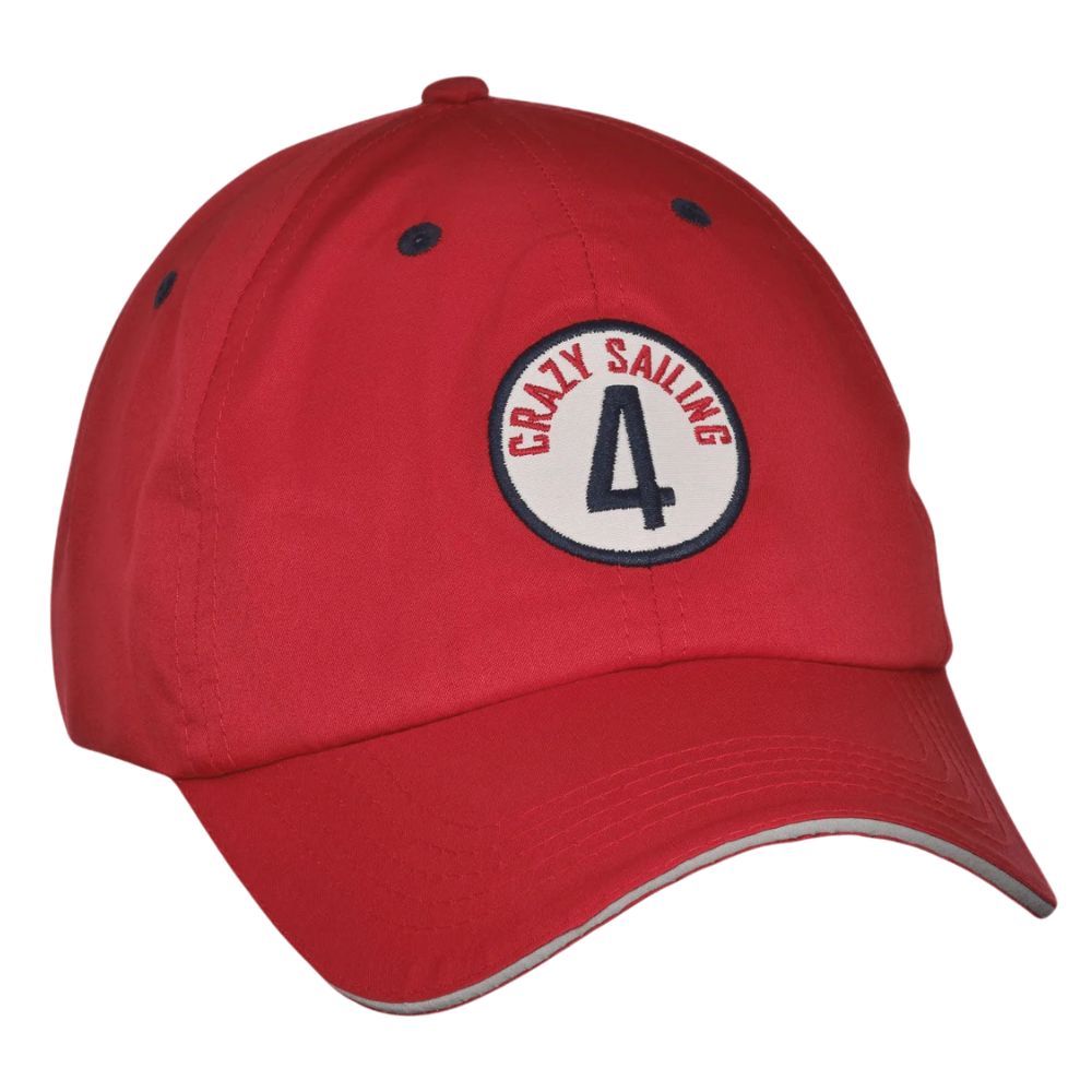 Crazy 4 Sailing Dri Fit Cap "S'Ail La Vie" (Red)