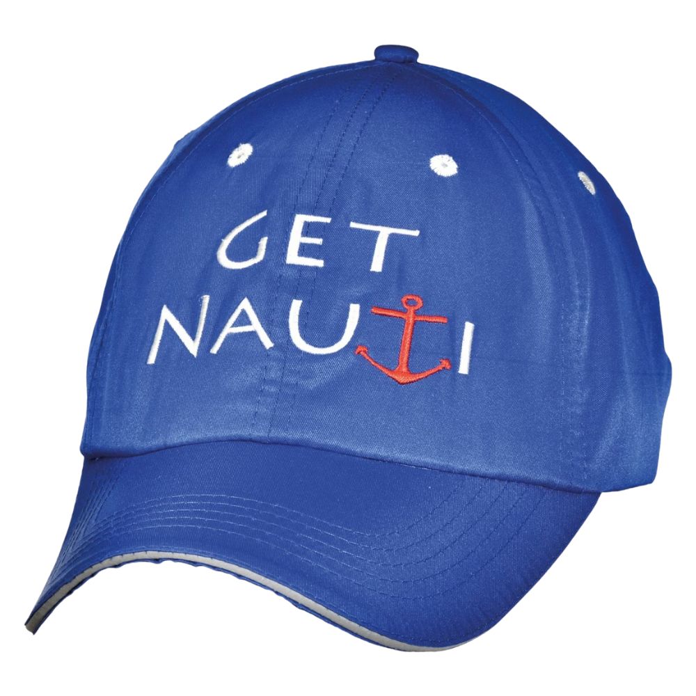 Crazy 4 Sailing Dri Fit Cap "Get Nauti" (Blue)