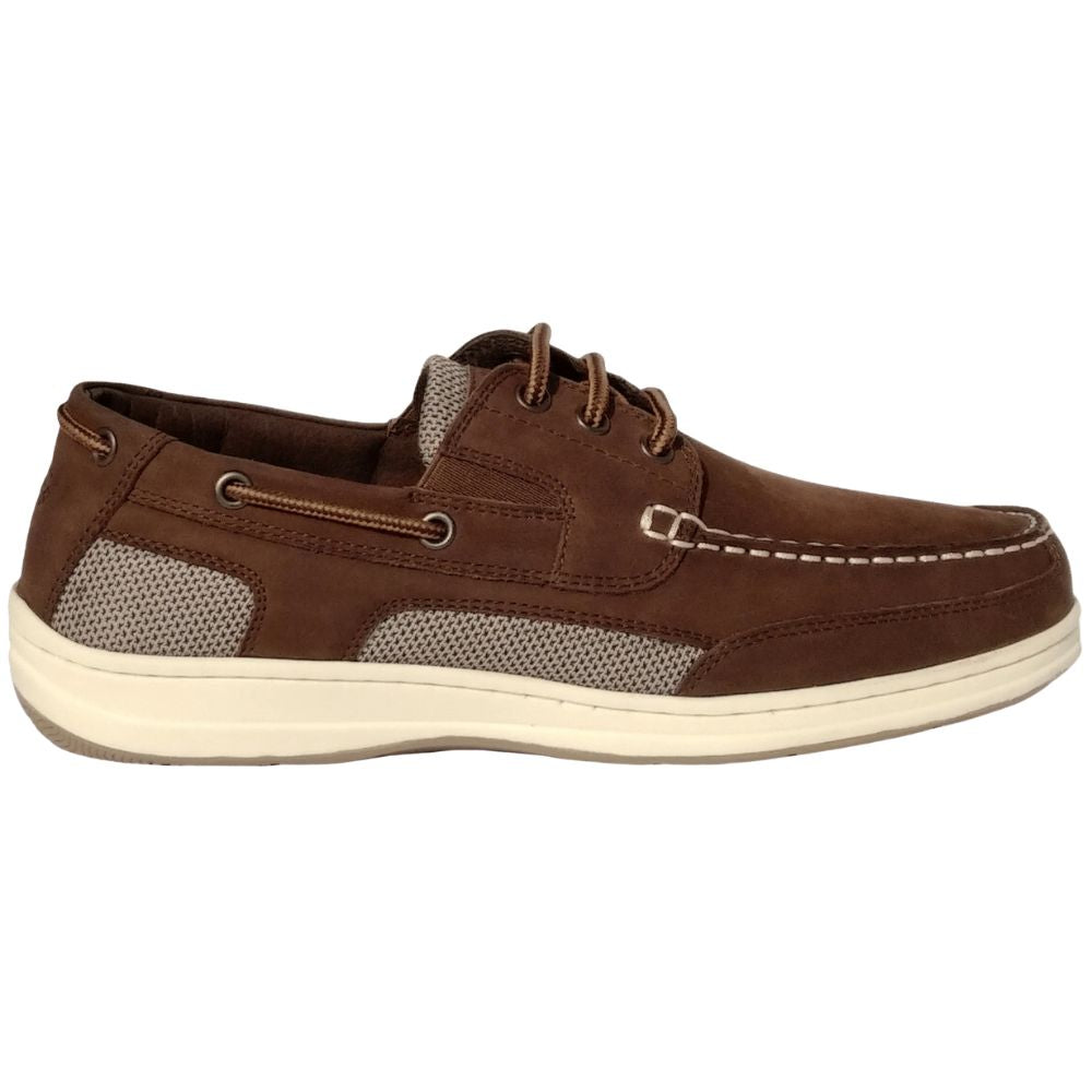 Crazy 4 Sailing Men's  Atlantic 3-Eye Leather Shoes (Espresso)