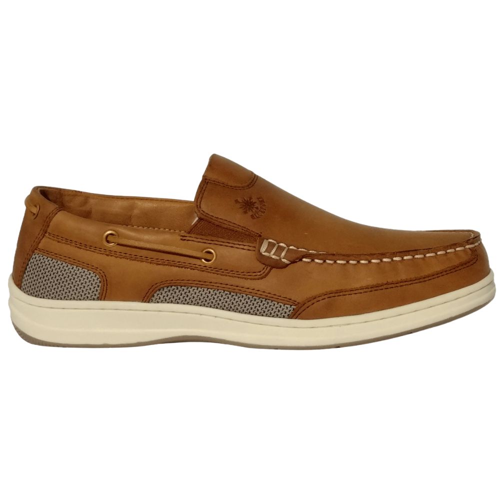 Crazy 4 Sailing Men's  Pacific Leather Loafer Shoes (Maluchi Tan)