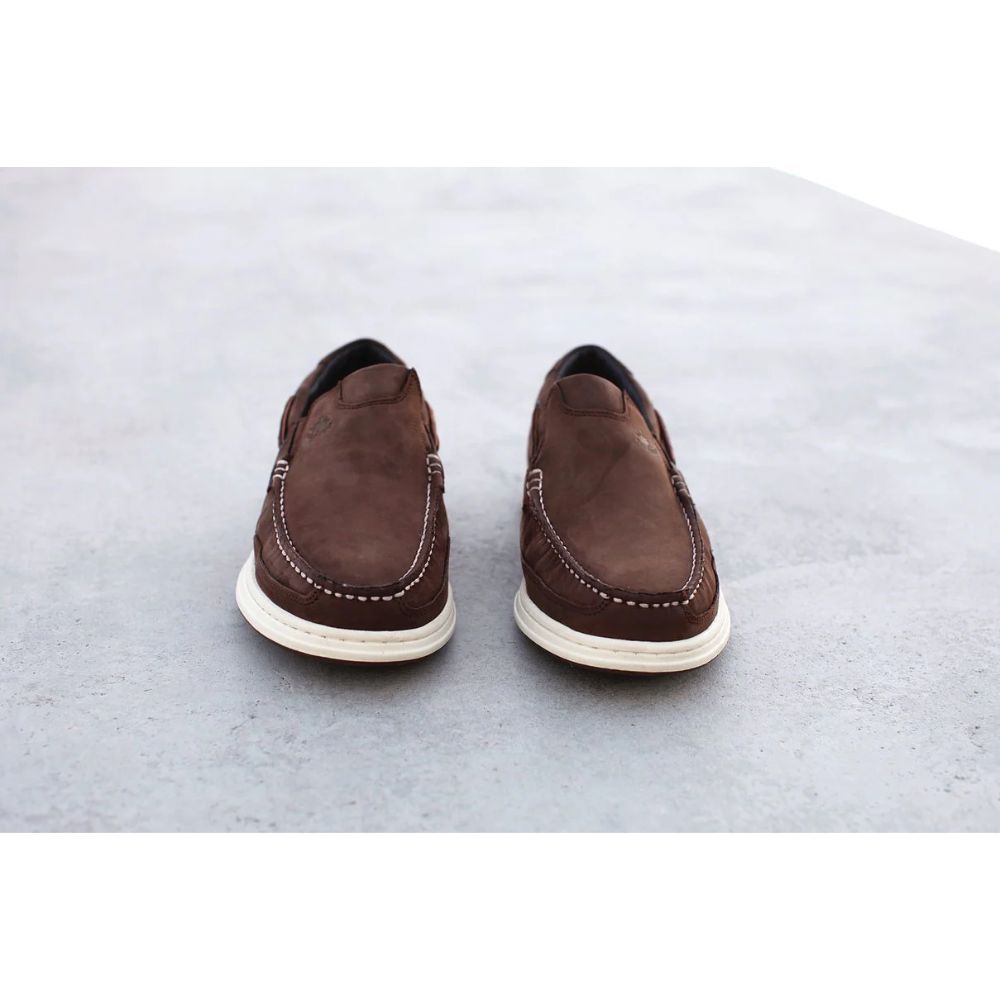 Crazy 4 Sailing Men's  Pacific Leather Loafer Shoes (Espresso)