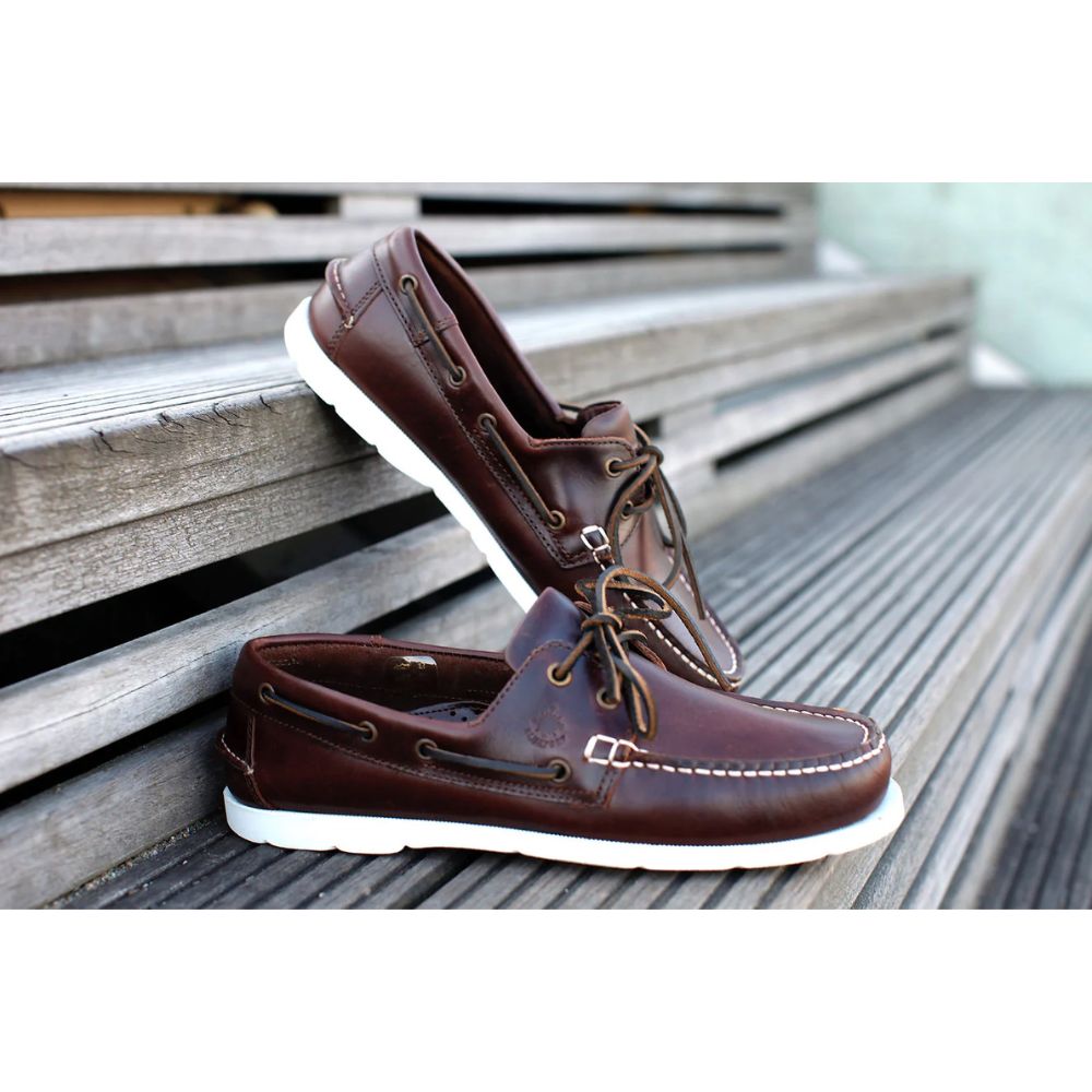 Crazy 4 Sailing Women's Vermont 2-Eye Leather Shoes (Seafox)