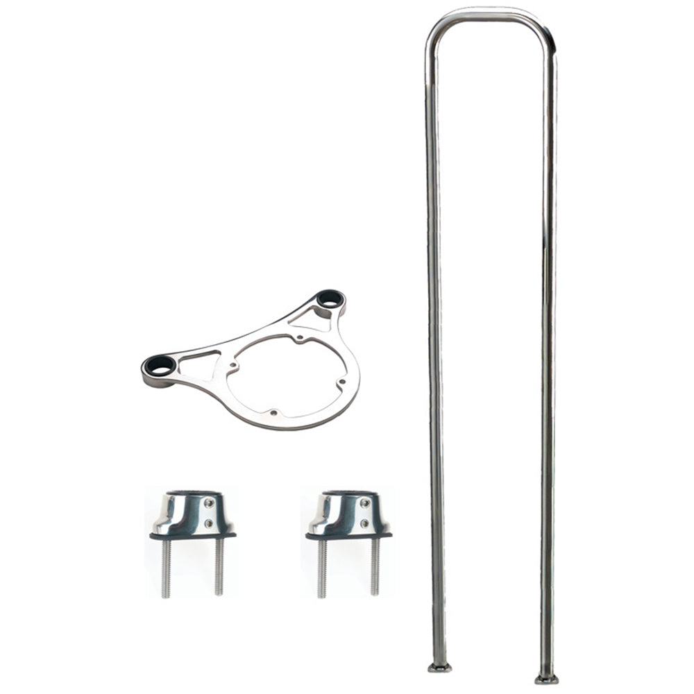 Edson Pedestal Guard Kit (Straight) - Height: 58 in (1473 mm) & Top Plates: 6 7/8 in (174.6 mm)