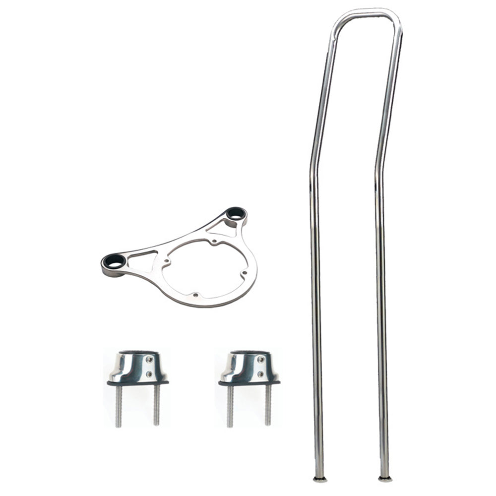 Edson Pedestal Guard Kit (Angled) - Height: 58 in (1473 mm) & Top Plates: 6 7/8 in (174.6 mm)