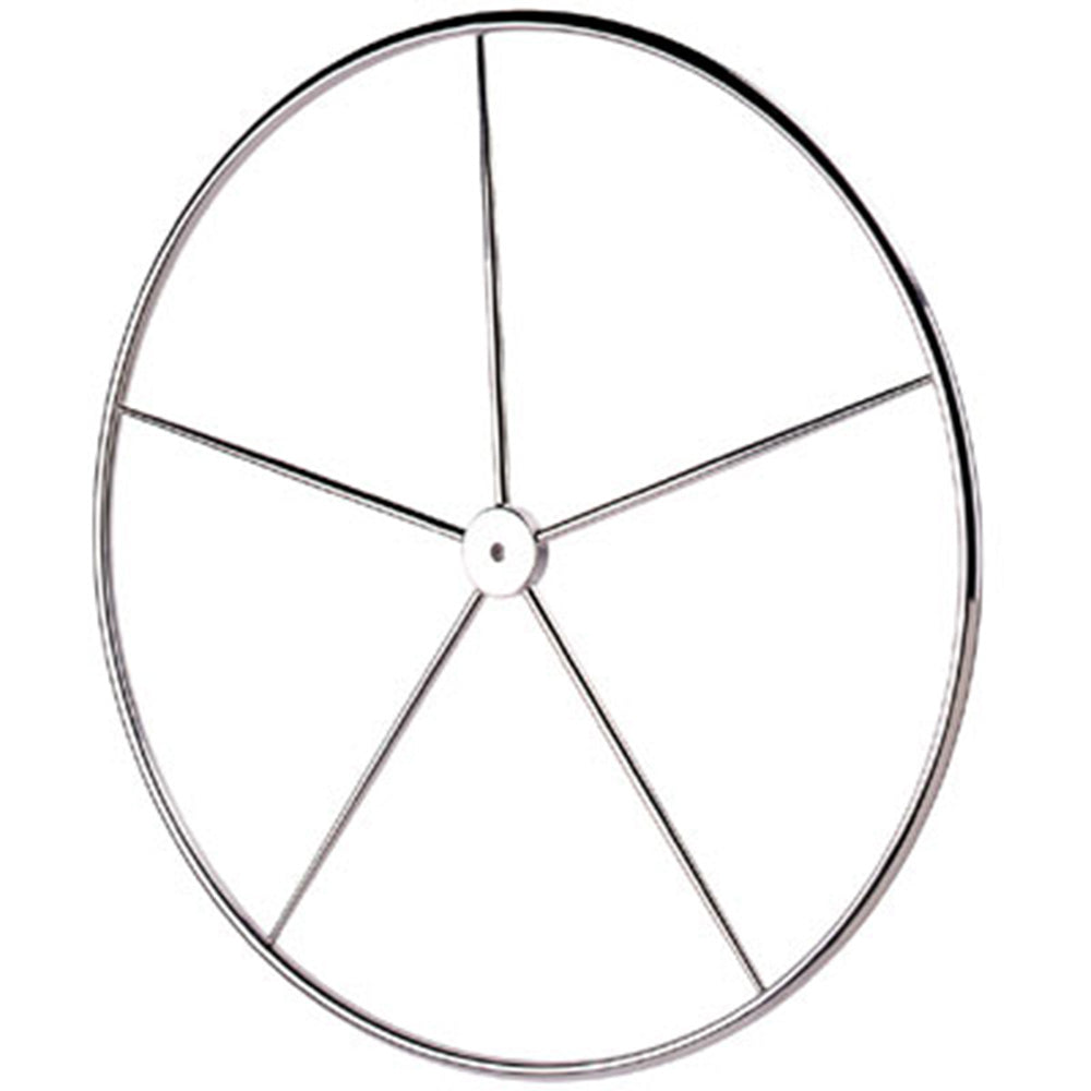 Edson Sailboat Steering Wheel - Destroyer 28 in (711 mm) - Dished w/ Straight Hub (Stainless Steel)
