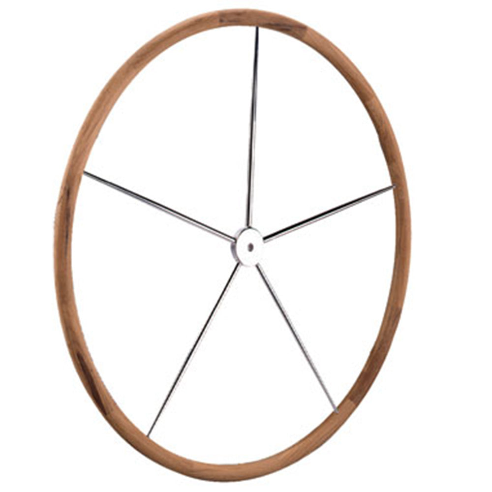 Edson Sailboat Steering Wheel - Destroyer 38 in (965 mm) - Dished w/ Straight Hub (Teak)