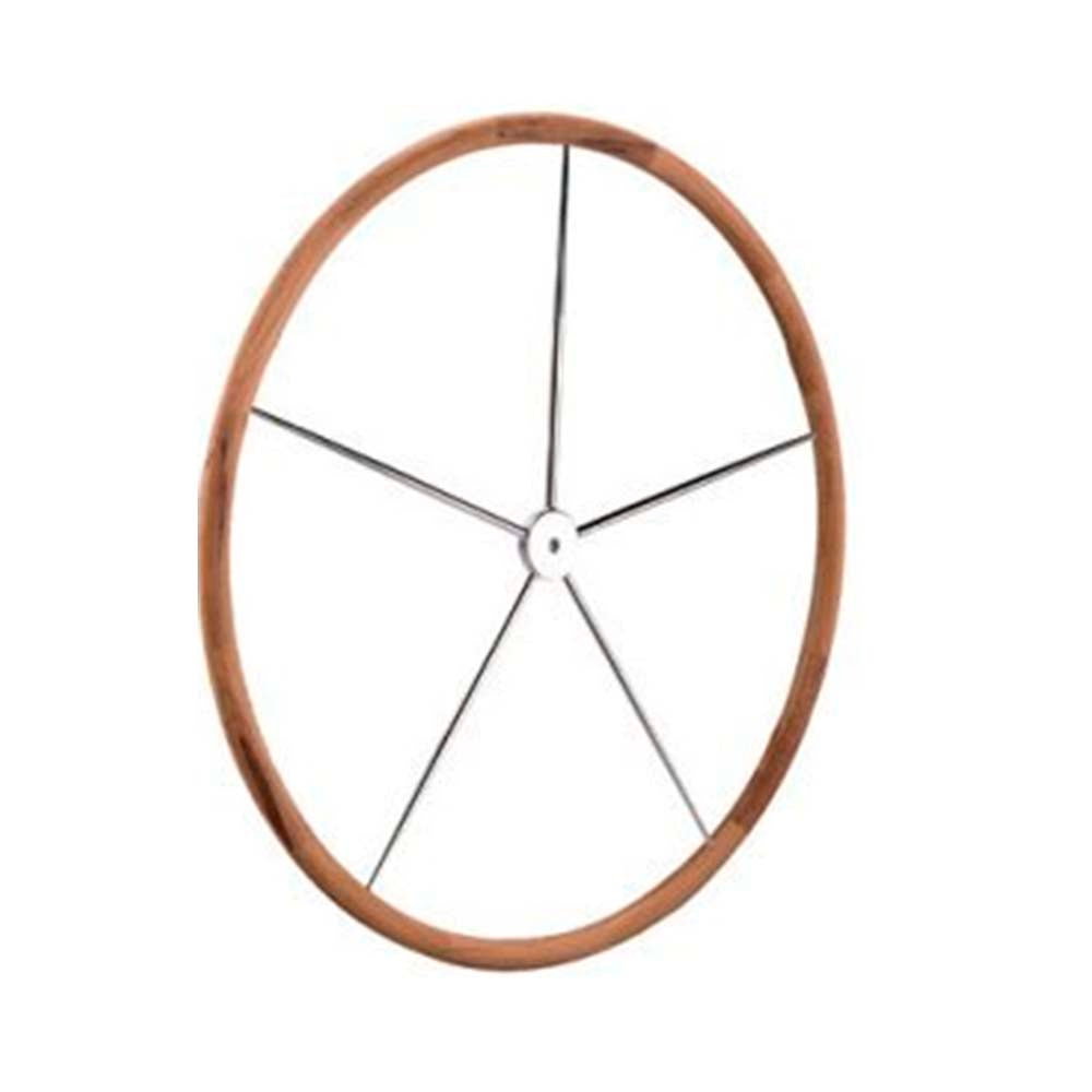 Edson Sailboat Steering Wheel - Destroyer 24 in (610 mm) - Dished w/ Taper Hub (Teak)
