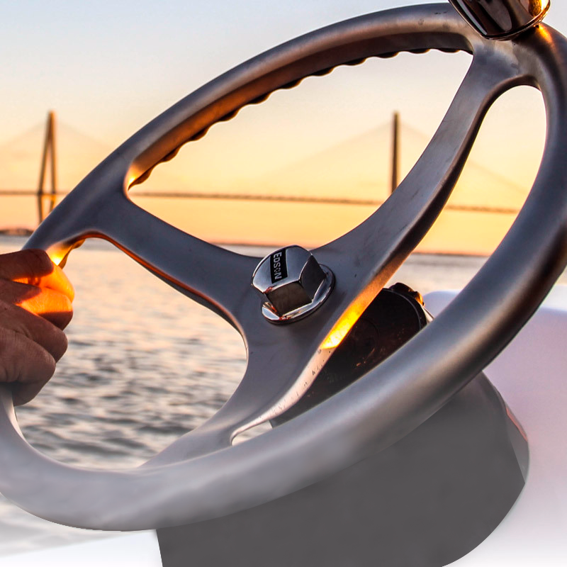 Edson Wheel Nut w/ Quick Release (Stainless Steel) - Polished - Shaft Thread: 5/8" - 11