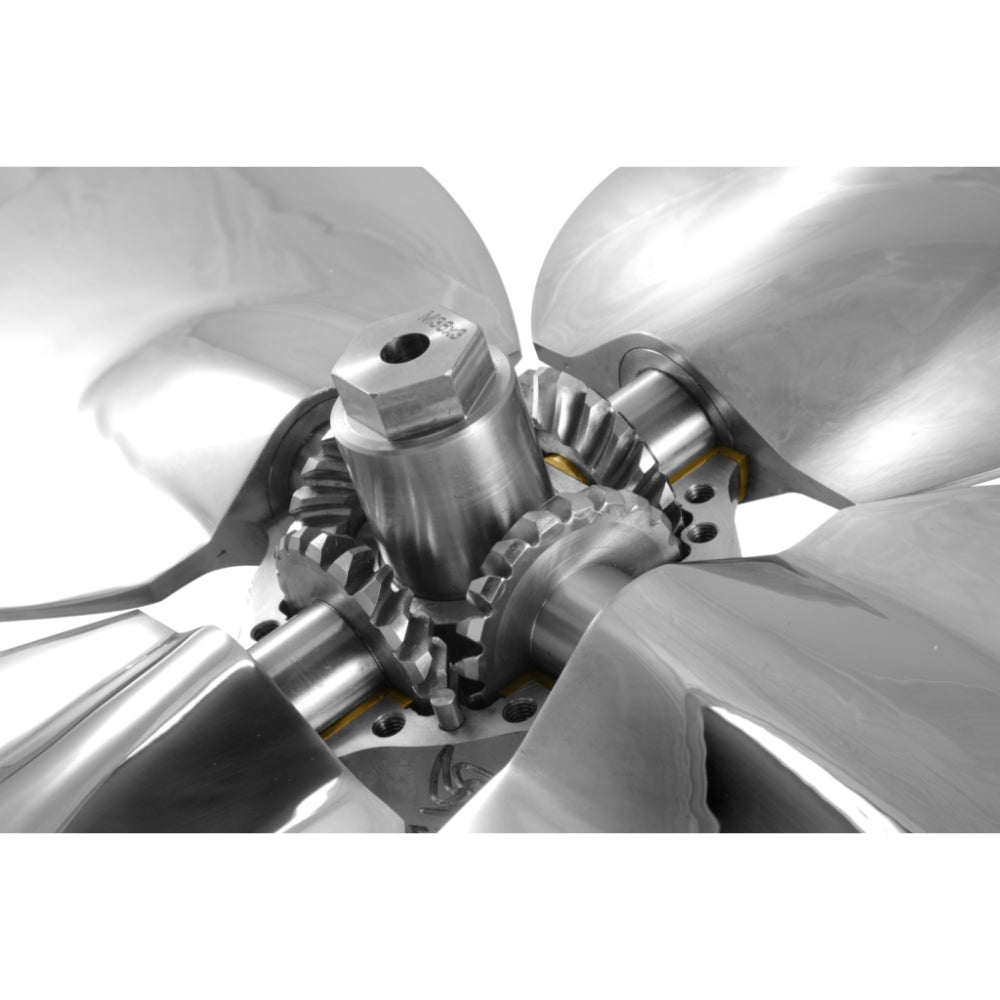 Ewol Propeller - Pegasus 4 Blades EnergyMatic (Stainless Steel) w/ Shaft: Up to 2 23/64 in (60 mm) - Blade Dia: 25 in (635 mm)