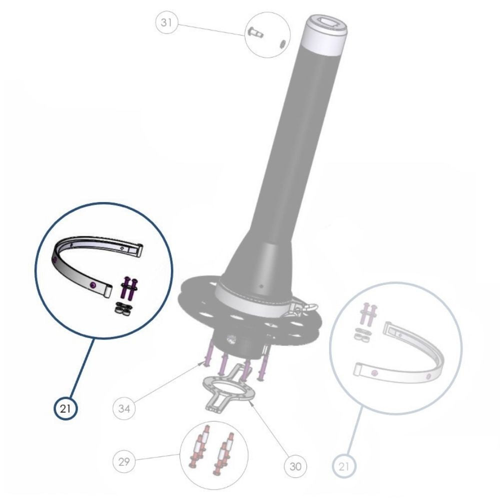 Facnor Drum Furling Line Half for FD170 / FD210 / FD230 Furlers