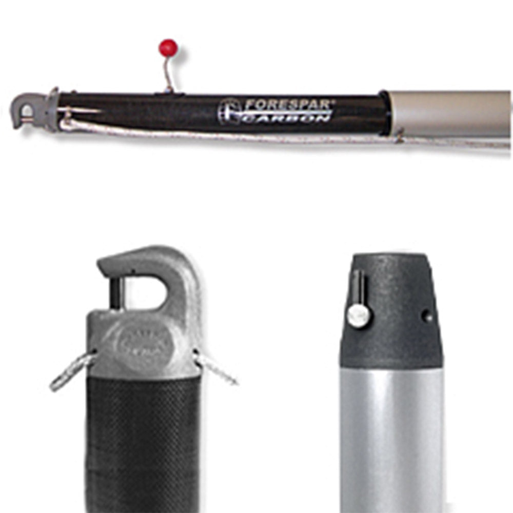 Forespar Carbon/Aluminum Complete Whisker Pole LC 12-22 (for 35ft. Boat Max.) UTS/UTR Ends