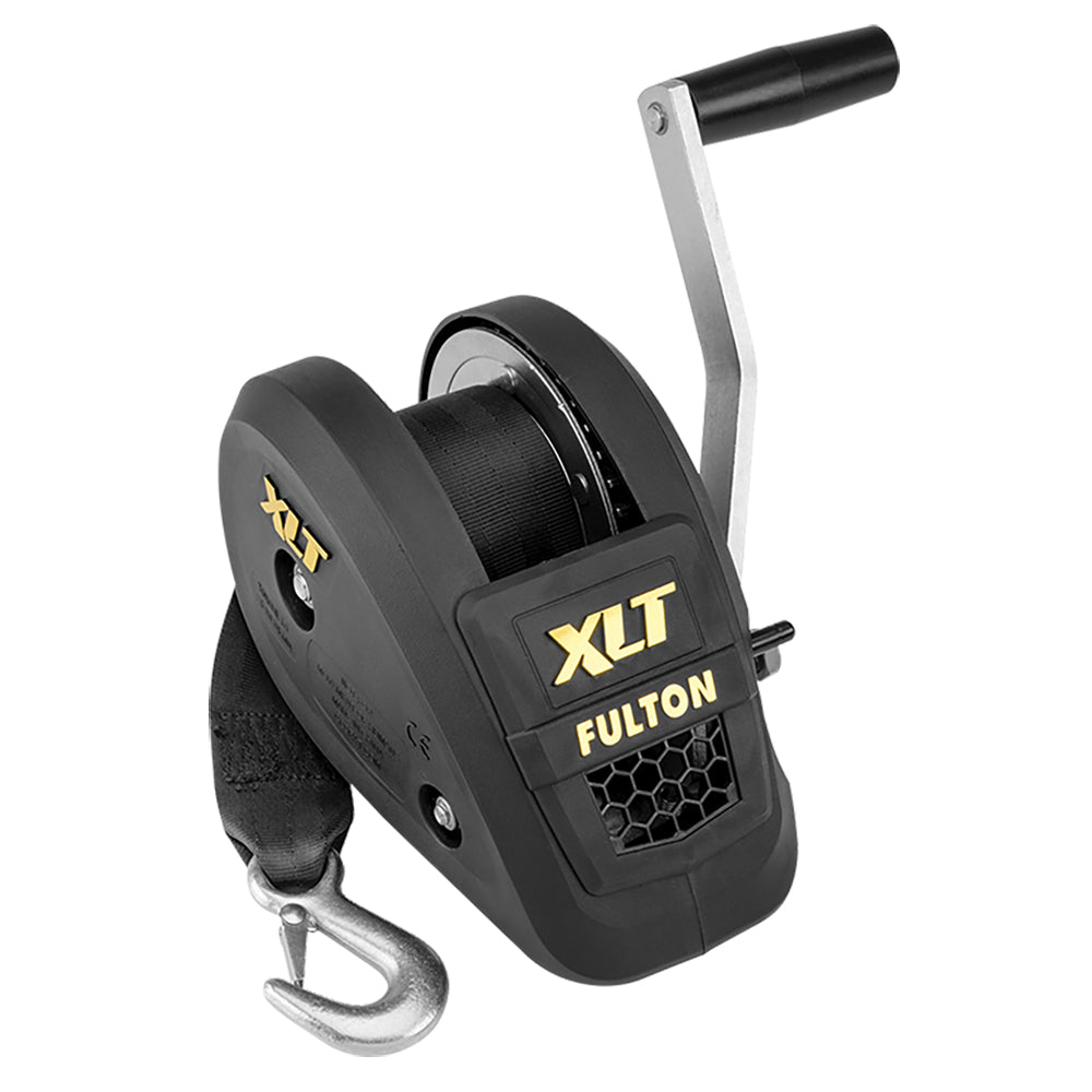 Fulton 1500.0 lb (680.3 kg) Single Speed Winch w/20.0 ft Strap Included - Black Cover