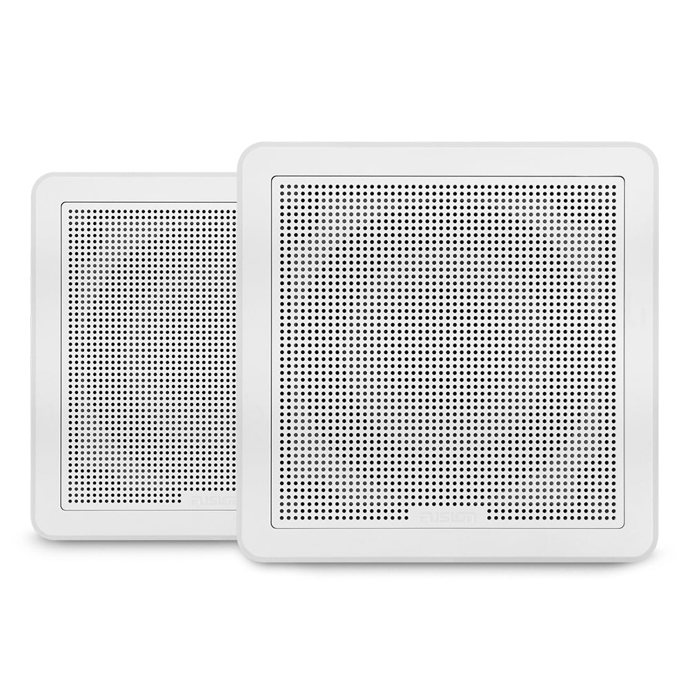 Garmin Fusion® Speakers - FM Series White Flush Mount Marine Speakers - 120W - 6 1/2 in (16.5 cm) - Square