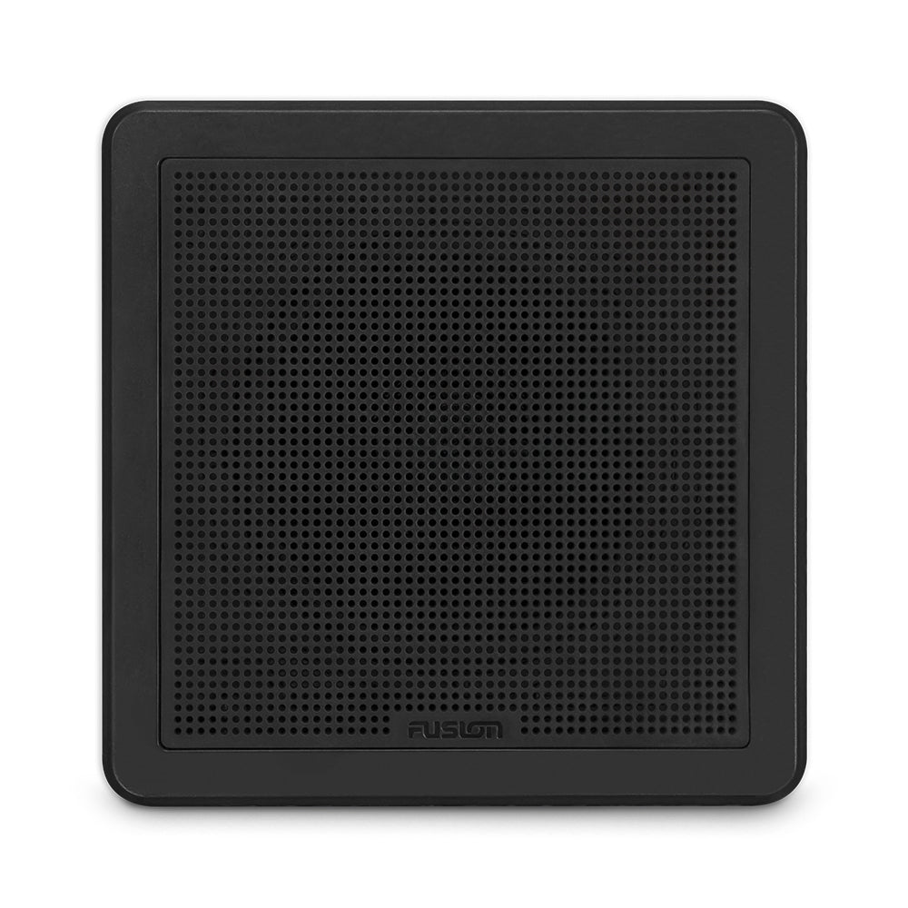 Garmin Fusion® Speakers - FM Series Black Flush Mount Marine Speakers - 120W - 6 1/2 in (16.5 cm) - Square