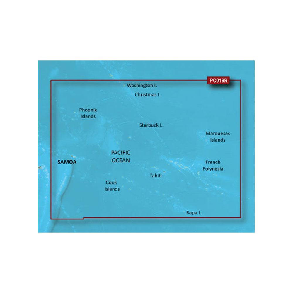Garmin BlueChart g2 Vision HD - VPC019R - Polynesia - microSD /SD