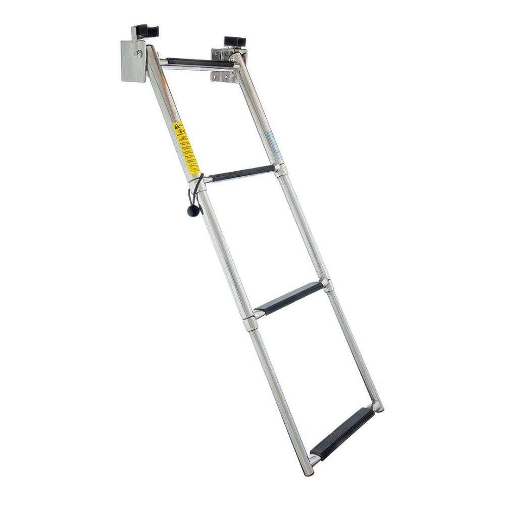 Garelick Ladders & Swim Platforms - Transom Ladder - 4 Steps (Telescoping)