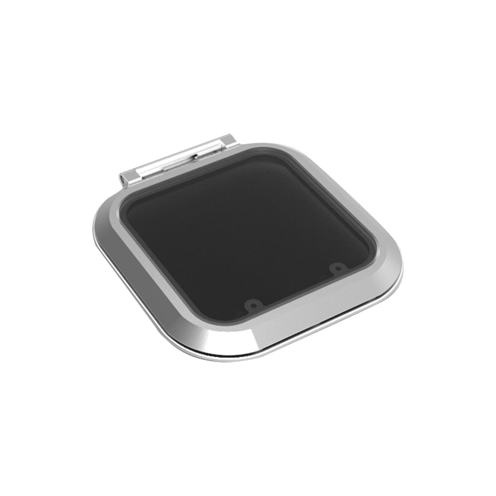 Goiot Cristal Hatch - 12 1/8 x 12 1/8 in. (308 x 308 mm) (Grey Acrylic / Aluminum Frame) - Size 24.24