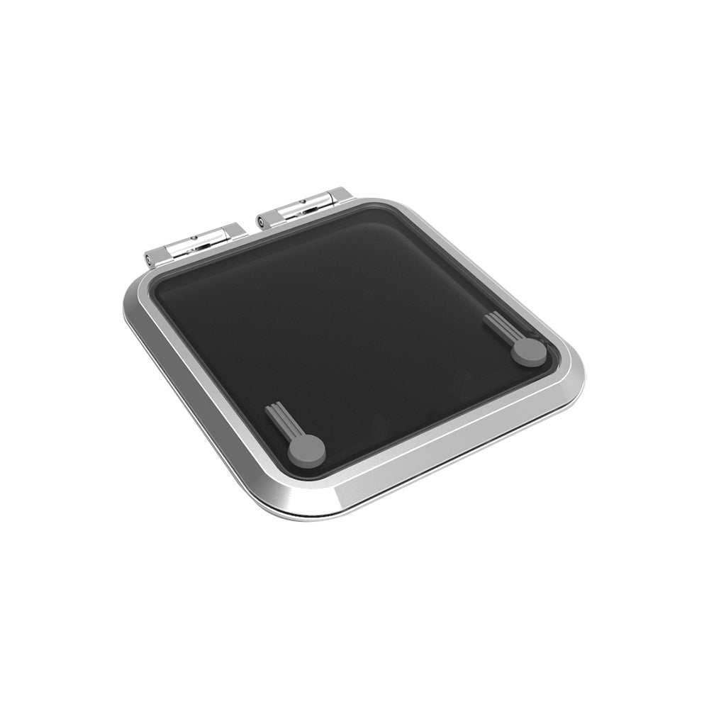 Goiot Cristal Hatch - 19 x 18 3/16 in. (483 x 462 mm) (Grey Acrylic / Aluminum Frame) - Size 42.42