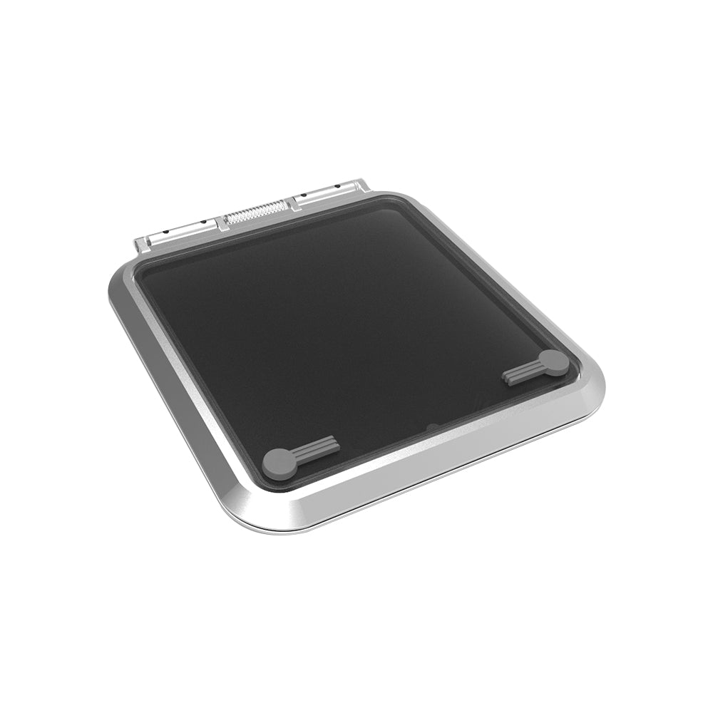 Goiot Cristal Hatch - 19 x 19 in. (483 x 483 mm) (Grey Acrylic / Aluminum Frame) - Size 49.49