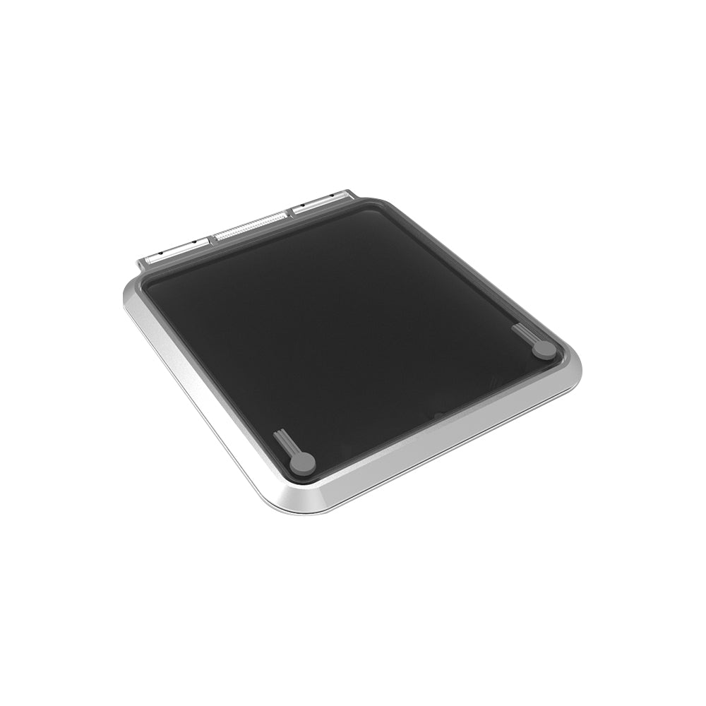 Goiot Cristal Hatch - 24 1/4 x 24 1/4 in. (616 x 616 mm) (Grey Acrylic / Aluminum Frame) - Size 61.61