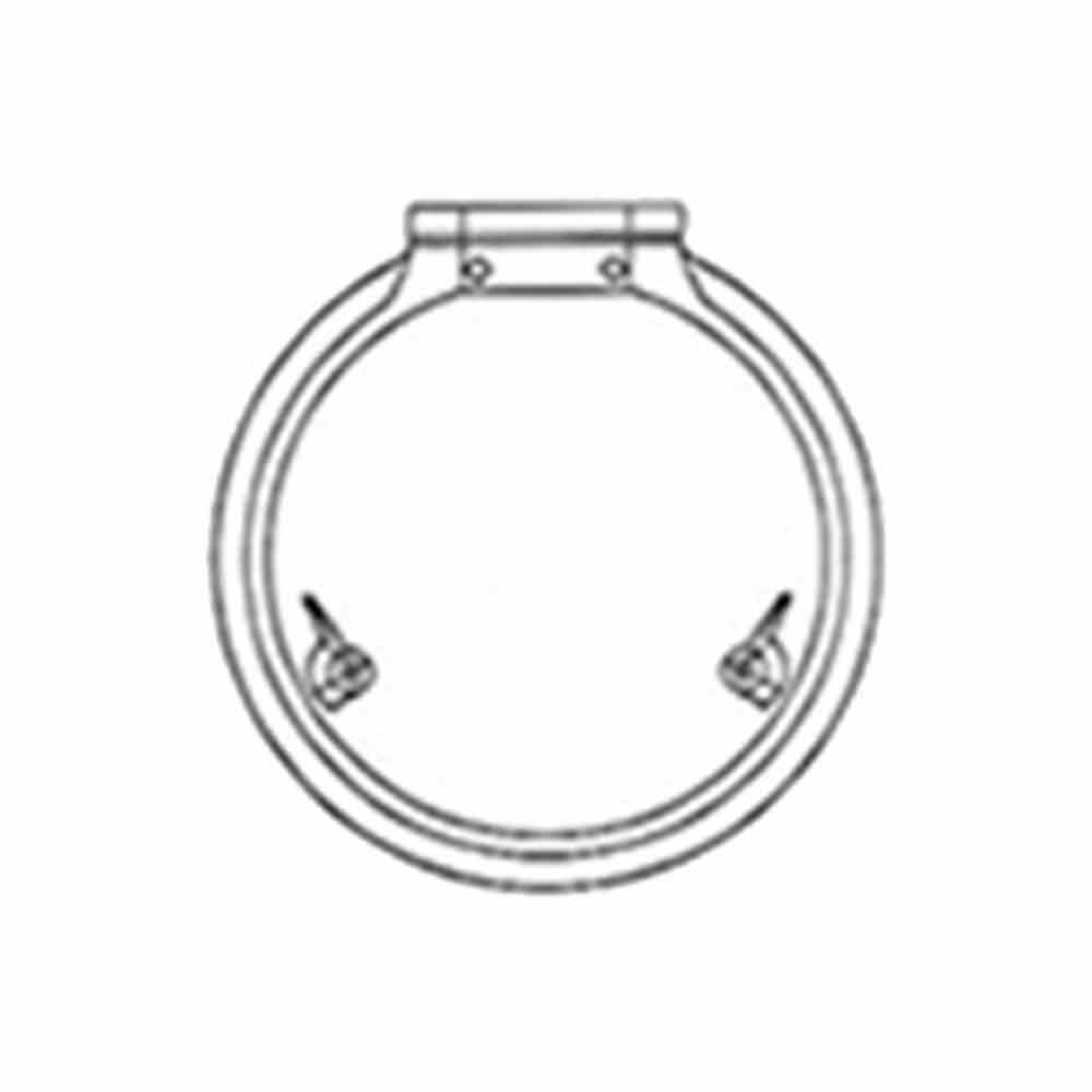 Goiot Integra Hatch - 12 1/2 x 12 1/2 in. (318 x 318 mm) (Grey Acrylic / Aluminum Frame) - Size 27C (Round)