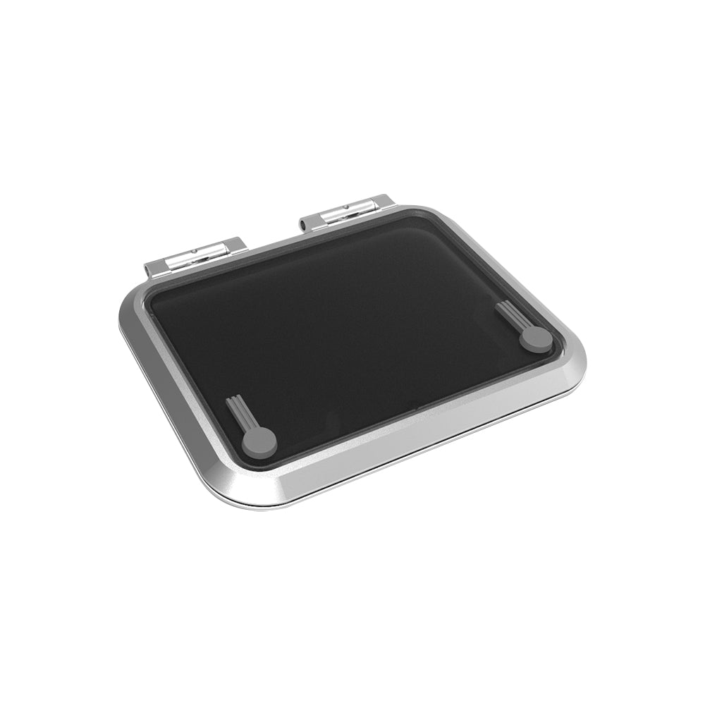 Goiot Cristal Hatch - 19 5/16 x 14 3/16 in. (491 x 360 mm) (Grey Acrylic / Aluminum Frame) - Size 49.36