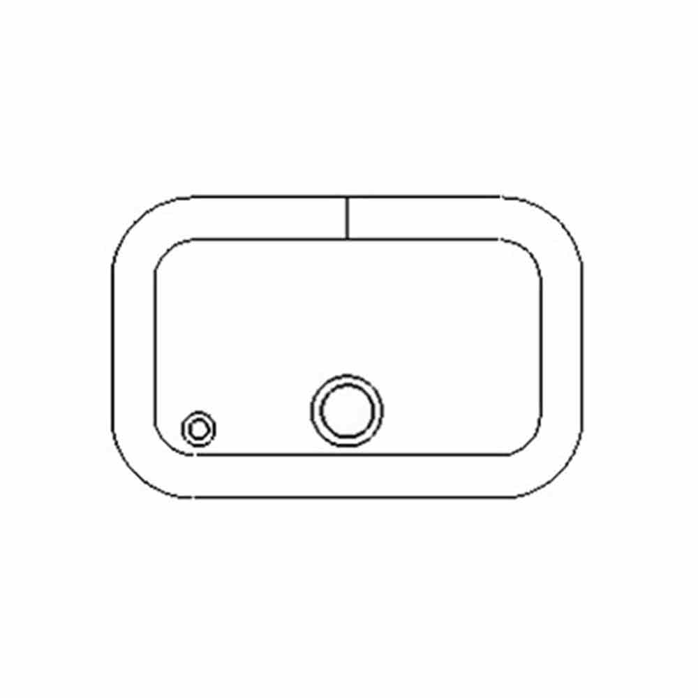 Goiot Opal Hatches - 15 25/32 x 10 1/16 in. (401 x 256 mm) - Size T20