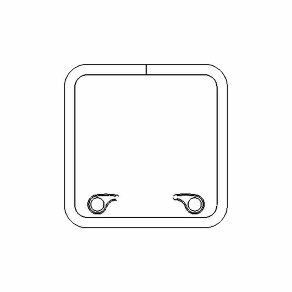 Goiot Opal Hatches - 19 17/32 x 19 17/32 in. (496 x 496 mm) - Size T44