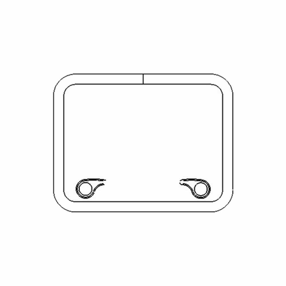 Goiot Opal Hatches - 22 3/32 x 16 31/32 in. (561 x 431 mm) - Size T50