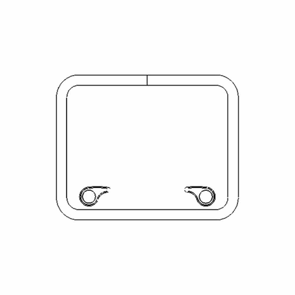 Goiot Opal Hatches - 22 3/32 x 17 9/16 in. (561 x 446 mm) - Size T54
