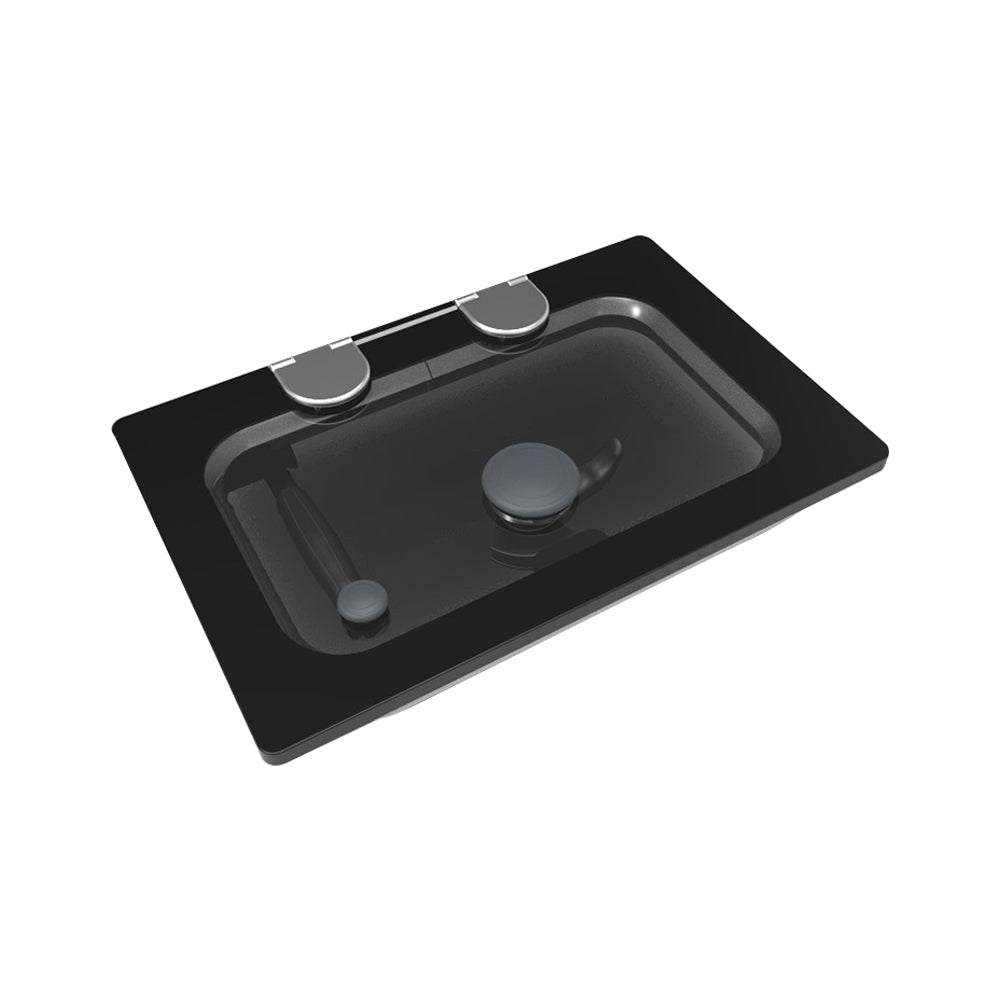 Goiot Flush Hatch - 16 13/32 x 10 23/32 in. (417 x 272 mm) (Grey Acrylic / Aluminum Frame) - Size T20