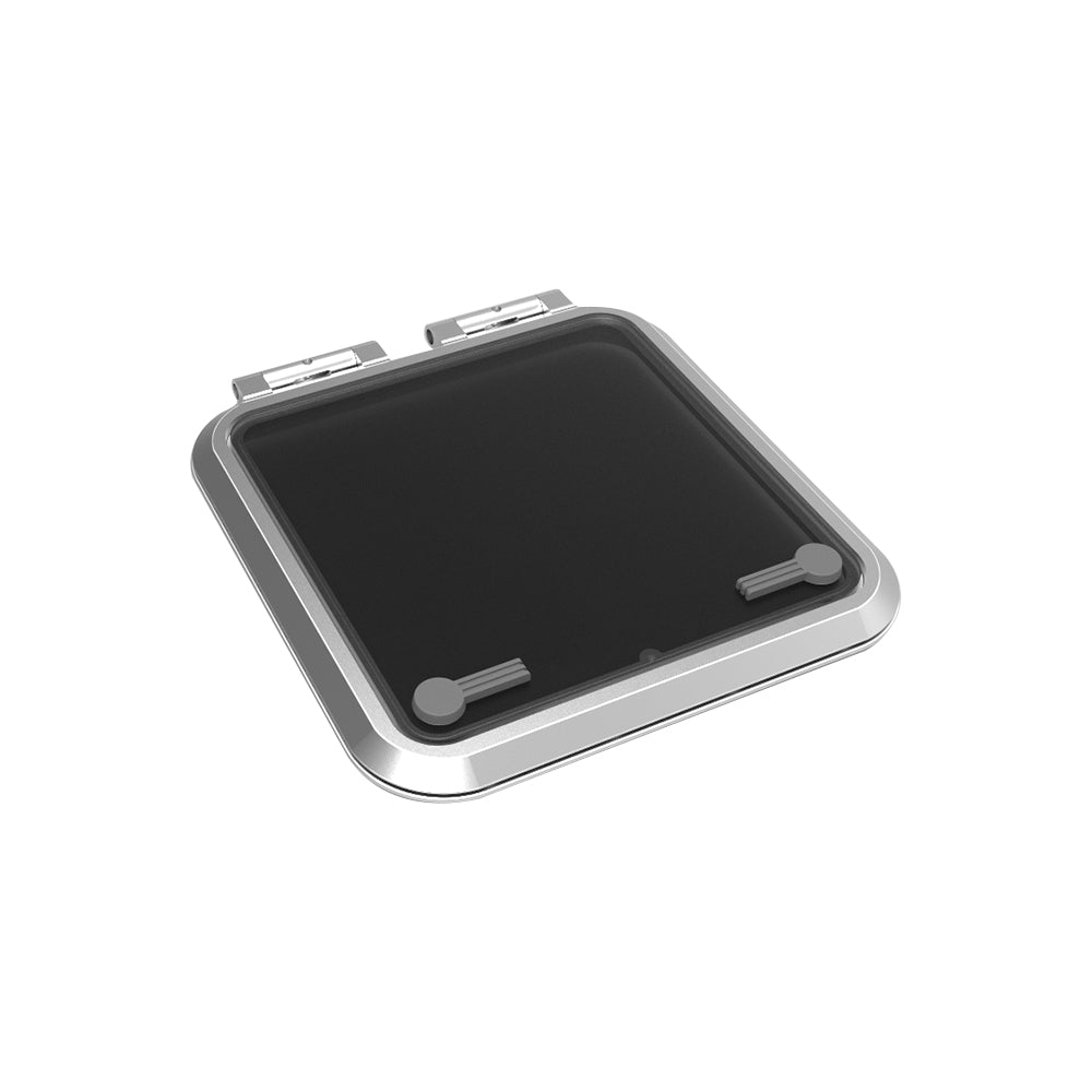 Goiot Cristal Hatch - 17 5/16 x 17 5/16 in. (440 x 440 mm) (Grey Acrylic / Aluminum Frame) - Size 44.44