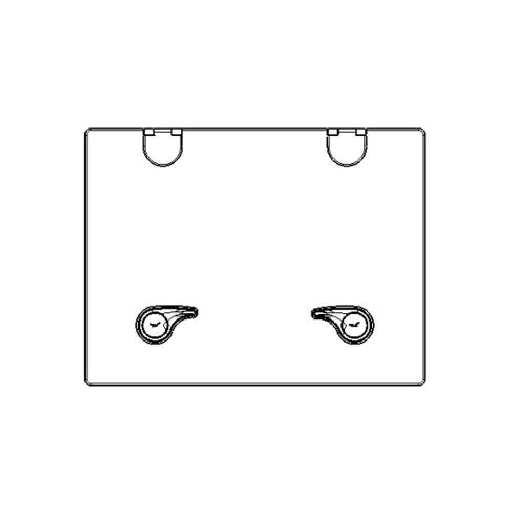 Goiot Flush Hatch - 20 3/4 x 15 5/8 in. (527 x 397 mm) (Grey Acrylic / Aluminum Frame) - Size T30