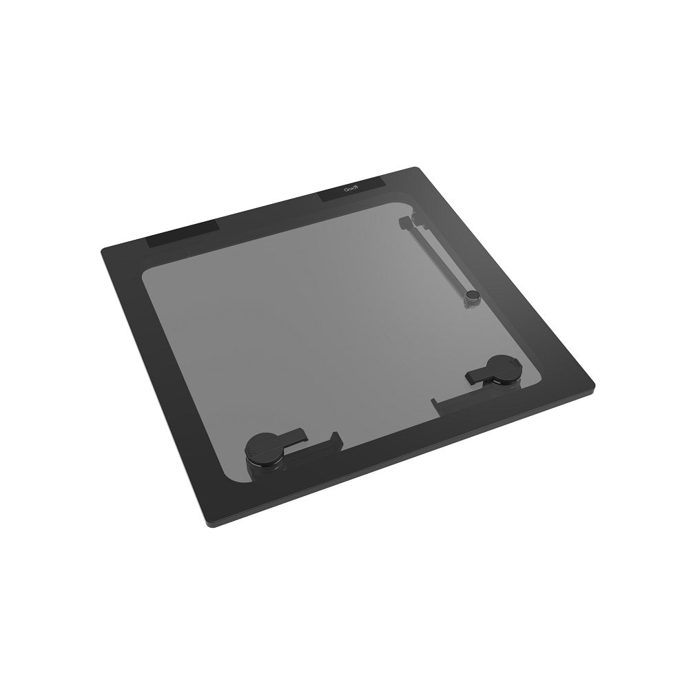 Goiot Magic Flush Hatch - 22 23/32 x 22 23/32 in. (577 x 577 mm) (Black Acrylic/Aluminum Frame) - Size T60