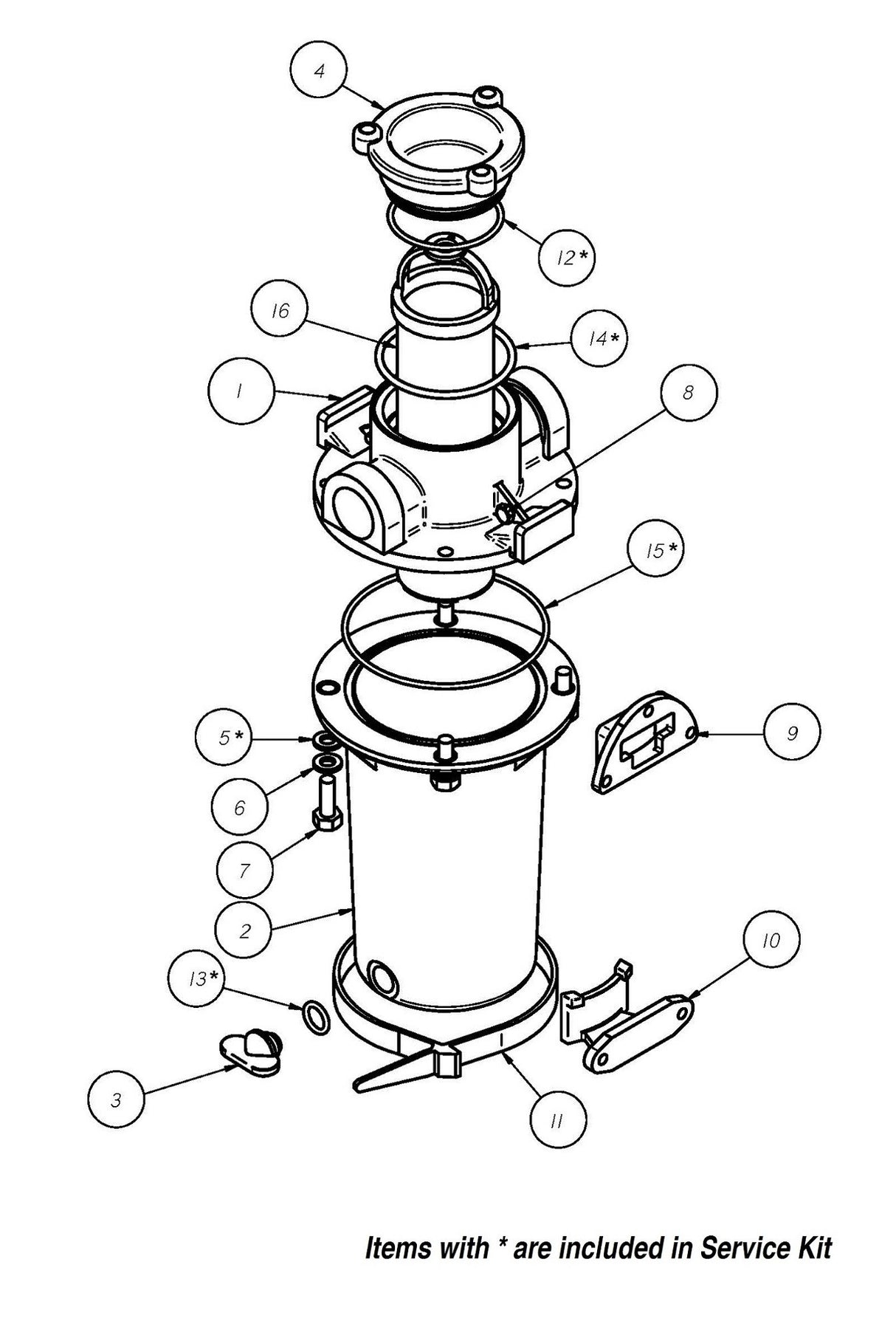 GROCO ARG-1250 Series 1-1/4" Raw Water Strainer w/Non-Metallic Plastic Basket