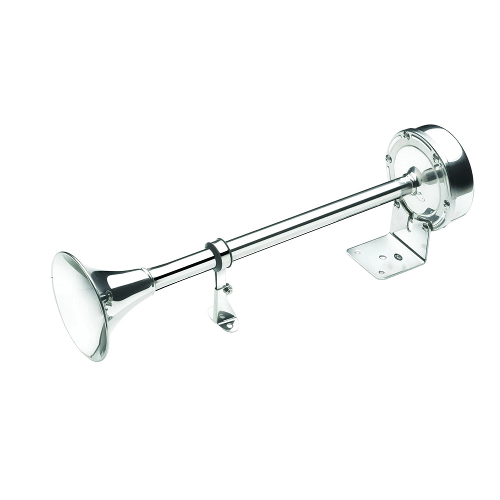 Vetus Single trumpet horn, 12 V, stainless steel, high pitch.