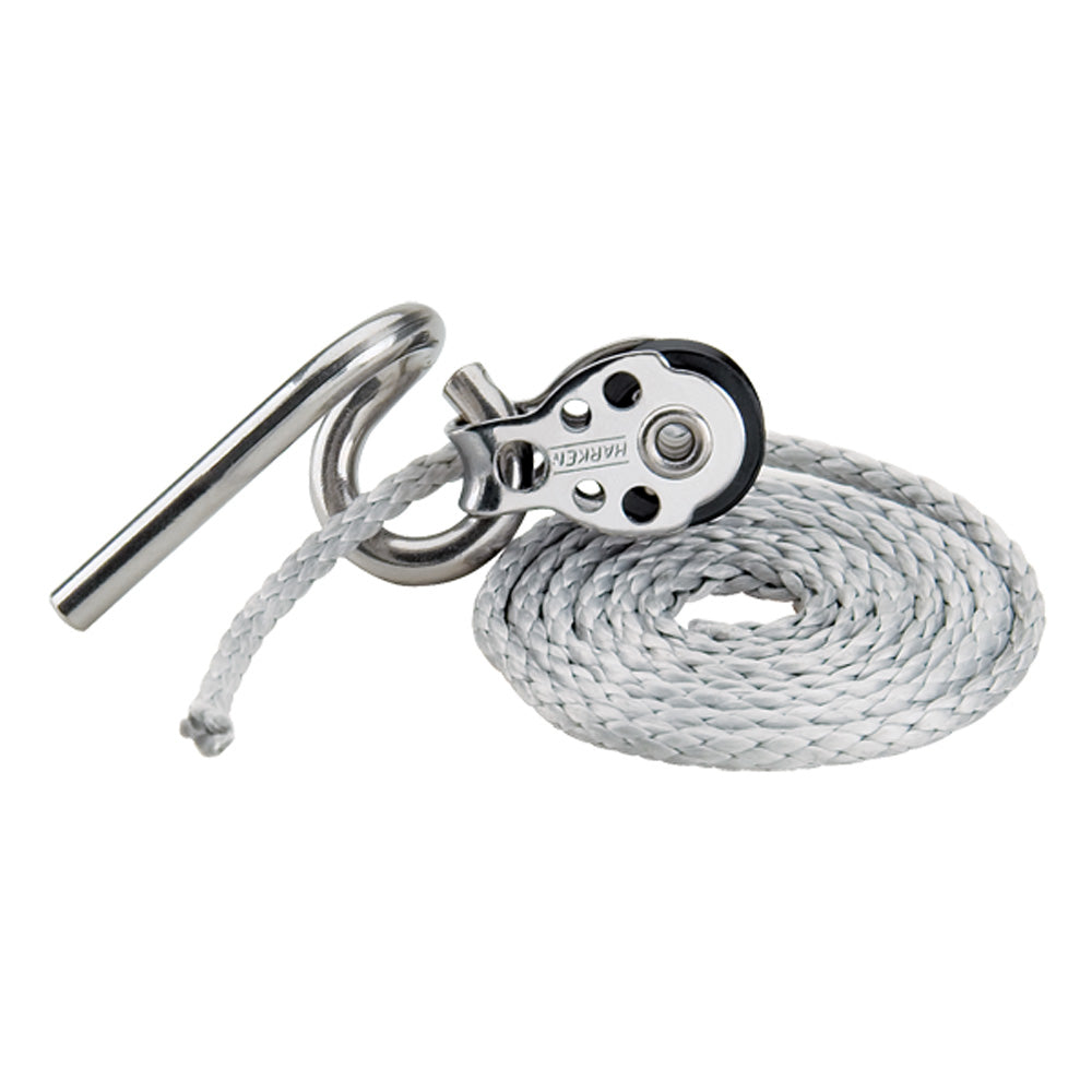 Harken Dinghy Clew Hook with 16 mm. Block (Stainless Steel)