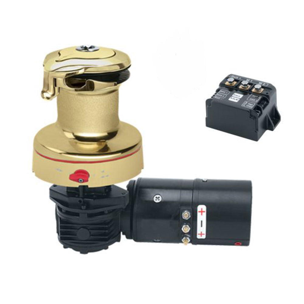 Harken Electric Winch Rewind Size 40 - 24V / Bronze All / Two Speed Winch / Right Mount