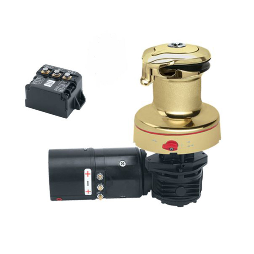 Harken Electric Winch Rewind Size 40 - 24V / Bronze All / Two Speed Winch / Left Mount