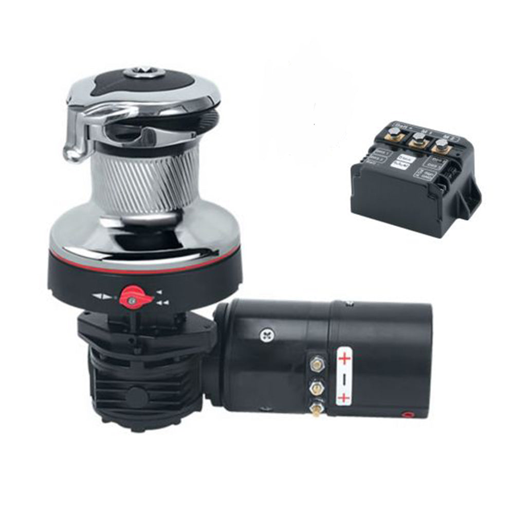 Harken Electric Winch Rewind Size 40 - 24V / Chrome / Two Speed Winch / Right Mount