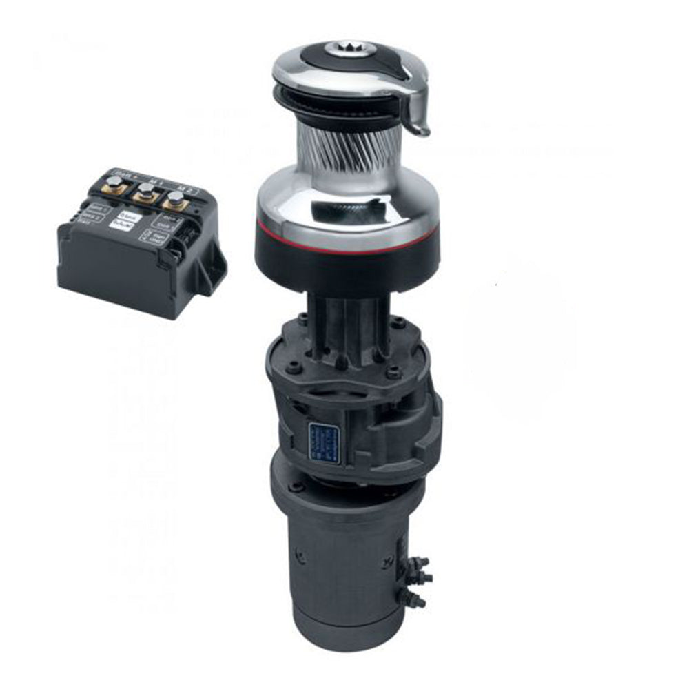 Harken Electric Winch Radial Size 46 - 12V / Chrome / Two Speed Winch / Vertical Mount