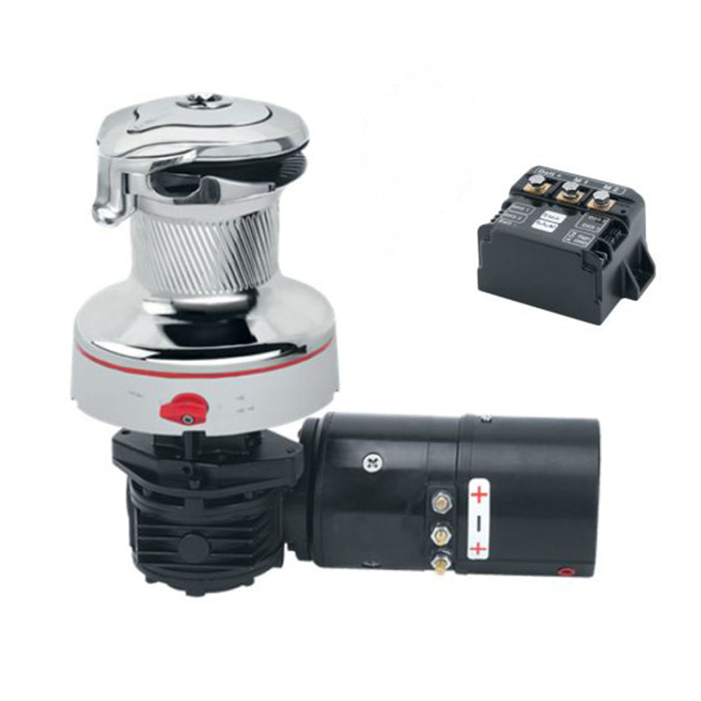 Harken Electric Winch Rewind Size 46 - 24V / Chrome All / Two Speed Winch / Right Mount